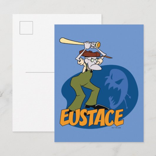 Moed de laffe hond | Eustace Graphic Briefkaart (Voorkant / Achterkant)