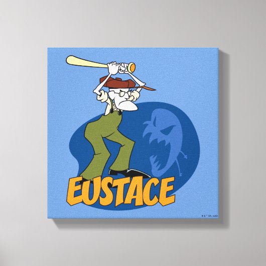 Moed de laffe hond | Eustace Graphic Canvas Afdruk (Voorkant)