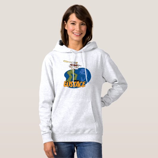 Moed de laffe hond | Eustace Graphic Hoodie (Voorkant volledig)