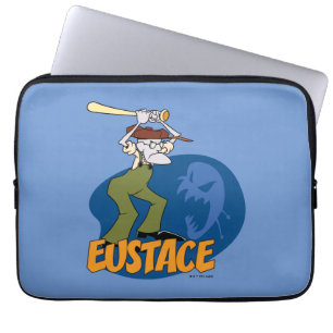Moed de laffe hond Eustace Graphic Laptop Sleeve