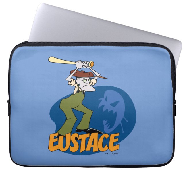 Moed de laffe hond | Eustace Graphic Laptop Sleeve (Voorkant)