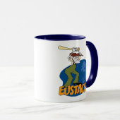 Moed de laffe hond | Eustace Graphic Mok (Voorkant rechts)