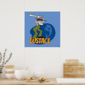 Moed de laffe hond | Eustace Graphic Poster (Keuken)