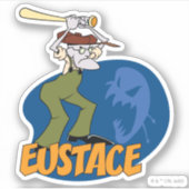 Moed de laffe hond | Eustace Graphic Sticker (Voorkant)
