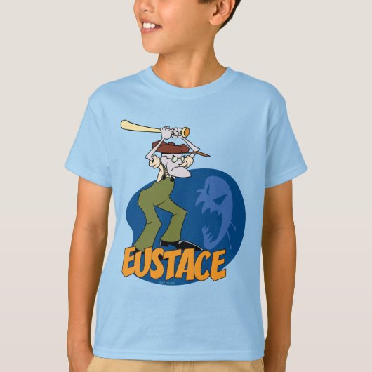 Moed de laffe hond | Eustace Graphic T-shirt (Voorkant)