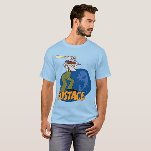 Moed de laffe hond | Eustace Graphic T-shirt (Voorkant volledig)
