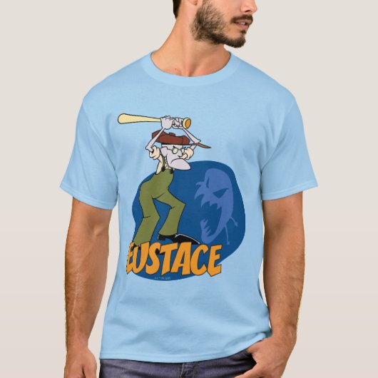Moed de laffe hond | Eustace Graphic T-shirt (Voorkant)