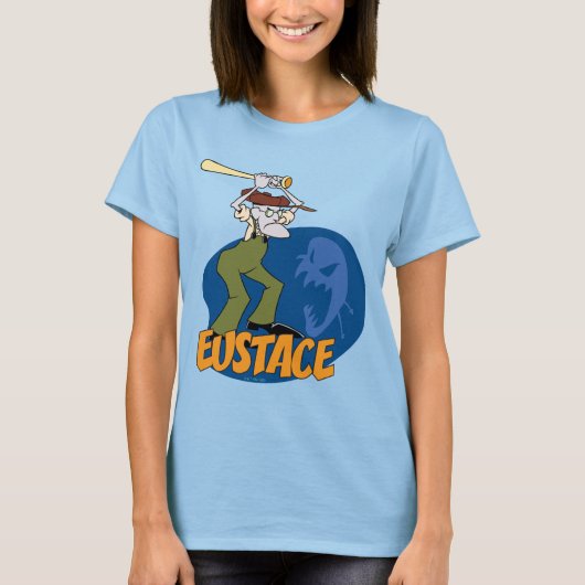 Moed de laffe hond | Eustace Graphic T-shirt (Voorkant)