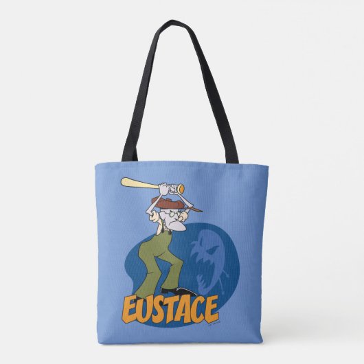 Moed de laffe hond | Eustace Graphic Tote Bag (Achterkant)