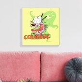 Moed de laffe hond | Ghost Graphic Canvas Afdruk (Insitu (Woonkamer))