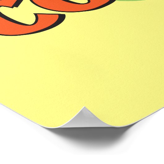 Moed de laffe hond | Ghost Graphic Poster (Hoek)