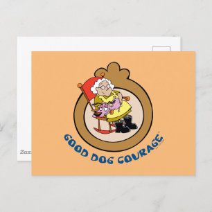 Moed de laffe hond   Good Dog Courage Briefkaart