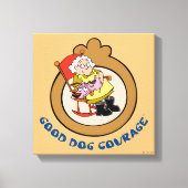 Moed de laffe hond | Good Dog Courage Canvas Afdruk (Voorkant)
