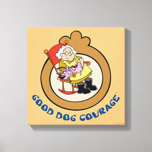 Moed de laffe hond | Good Dog Courage Canvas Afdruk (Voorkant)