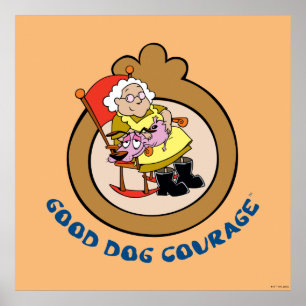 Moed de laffe hond   Good Dog Courage Poster