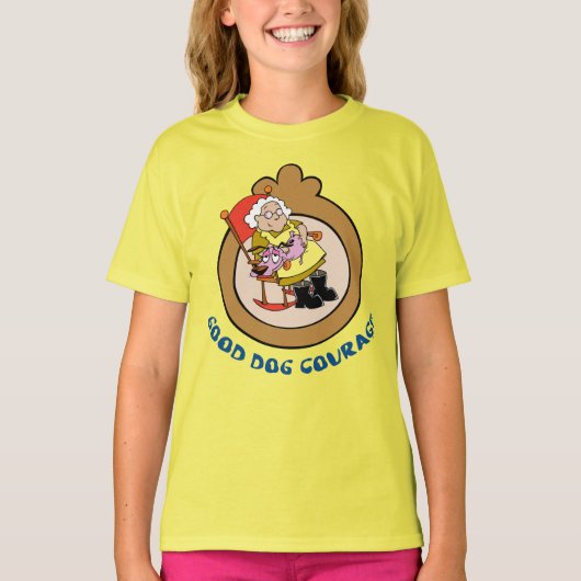 Moed de laffe hond | Good Dog Courage T-shirt (Voorkant)