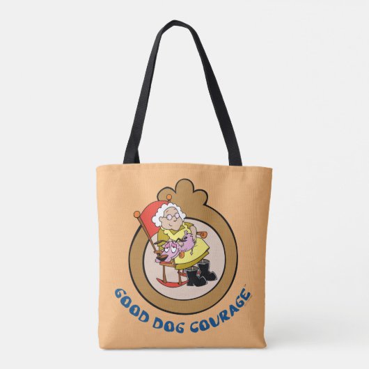 Moed de laffe hond | Good Dog Courage Tote Bag (Achterkant)