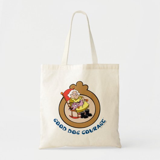 Moed de laffe hond | Good Dog Courage Tote Bag (Voorkant)