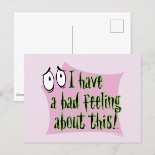 Moed de laffe hond   Ik heb een slecht gevoel.. Briefkaart