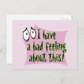 Moed de laffe hond | Ik heb een slecht gevoel.. Briefkaart (Voorkant / Achterkant)
