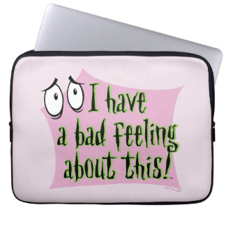 Moed de laffe hond | Ik heb een slecht gevoel.. Laptop Sleeve