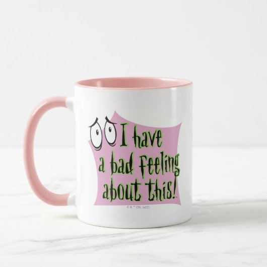 Moed de laffe hond | Ik heb een slecht gevoel.. Mok (Links)