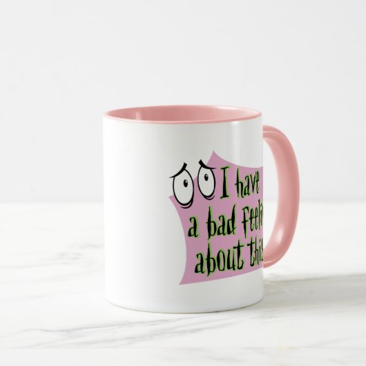 Moed de laffe hond | Ik heb een slecht gevoel.. Mok (Voorkant rechts)