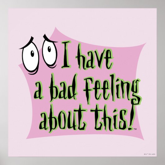 Moed de laffe hond | Ik heb een slecht gevoel.. Poster (Voorkant)