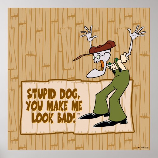 Moed de laffe hond | Je laat me er slecht uitzien. Poster (Voorkant)