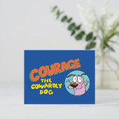 Moed de laffe hond | LOGO SHOW Briefkaart (Staand voorkant)