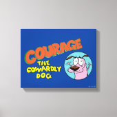 Moed de laffe hond | LOGO SHOW Canvas Afdruk (Voorkant)