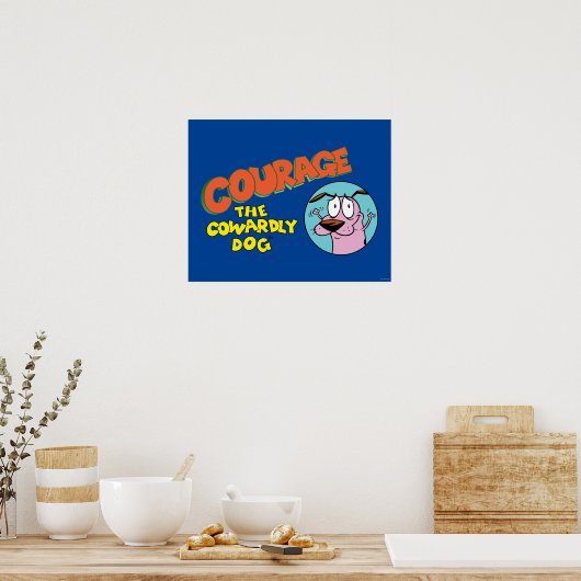 Moed de laffe hond | LOGO SHOW Poster (Keuken)