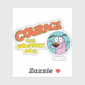 Moed de laffe hond | LOGO SHOW Sticker (Vel)