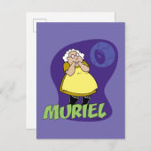 Moed de laffe hond | Muriel Graphic Briefkaart (Voorkant / Achterkant)