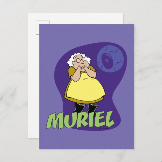 Moed de laffe hond | Muriel Graphic Briefkaart (Voorkant / Achterkant)
