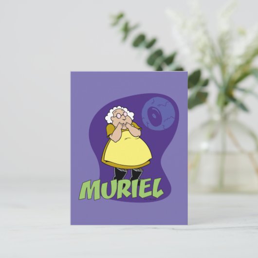 Moed de laffe hond | Muriel Graphic Briefkaart (Staand voorkant)