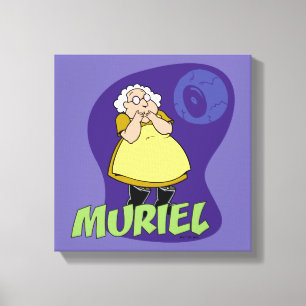 Moed de laffe hond   Muriel Graphic Canvas Afdruk