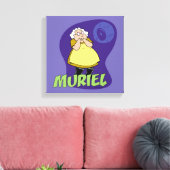 Moed de laffe hond | Muriel Graphic Canvas Afdruk (Insitu (Woonkamer))
