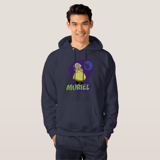 Moed de laffe hond | Muriel Graphic Hoodie (Voorkant volledig)