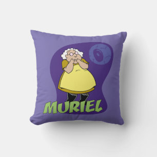 Moed de laffe hond   Muriel Graphic Kussen