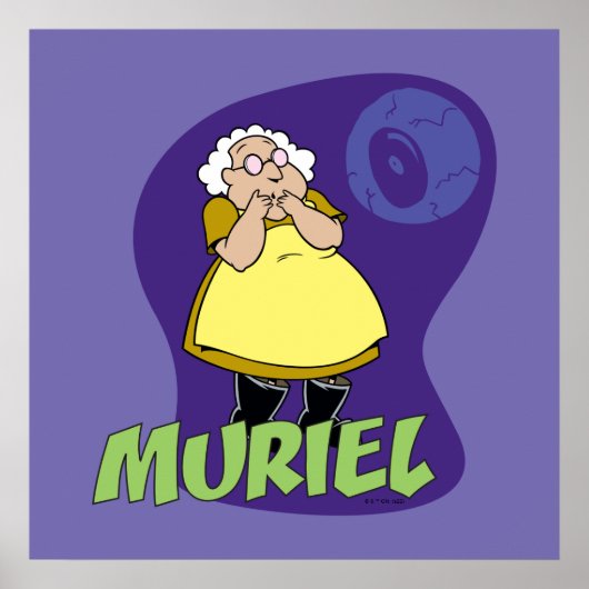 Moed de laffe hond | Muriel Graphic Poster (Voorkant)