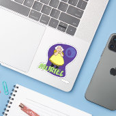 Moed de laffe hond | Muriel Graphic Sticker (Laptop met iPhone)