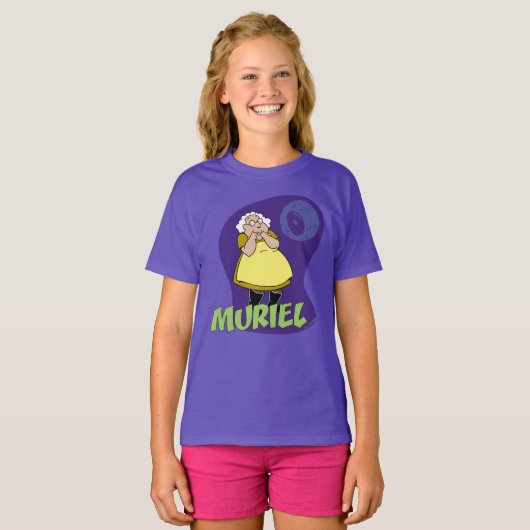 Moed de laffe hond | Muriel Graphic T-shirt (Voorkant volledig)