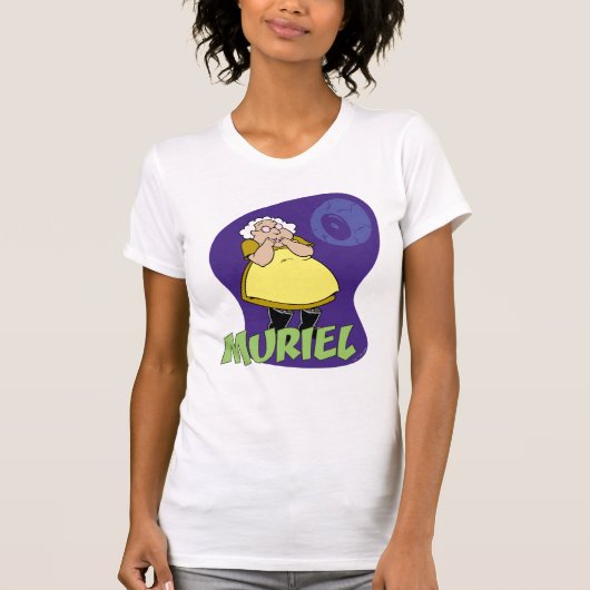 Moed de laffe hond | Muriel Graphic T-shirt (Voorkant)