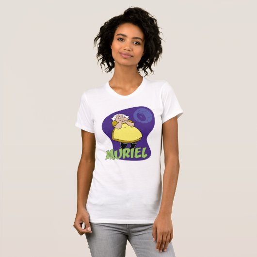 Moed de laffe hond | Muriel Graphic T-shirt (Voorkant volledig)