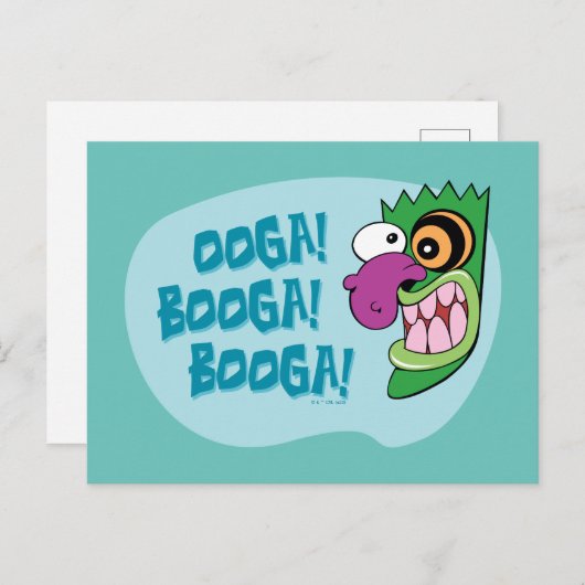Moed de laffe hond | Ooga Booga Booga! Briefkaart (Voorkant / Achterkant)