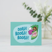 Moed de laffe hond | Ooga Booga Booga! Briefkaart (Staand voorkant)