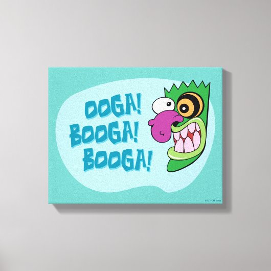 Moed de laffe hond | Ooga Booga Booga! Canvas Afdruk (Voorkant)