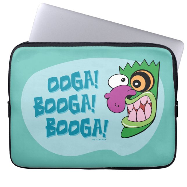 Moed de laffe hond | Ooga Booga Booga! Laptop Sleeve (Voorkant)