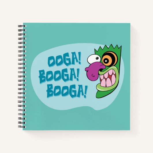 Moed de laffe hond | Ooga Booga Booga! Notitieboek (Voorkant)